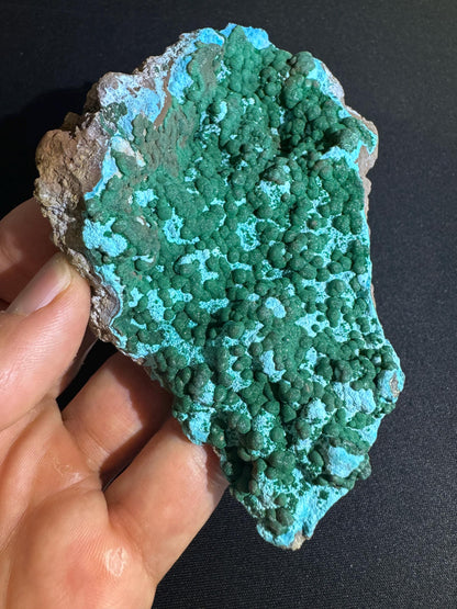Malachite with Chrysocolla – Rare Mineral Specimen from Lubumbashi, Katanga (Congo) – Collectible Crystal, Natural Stone