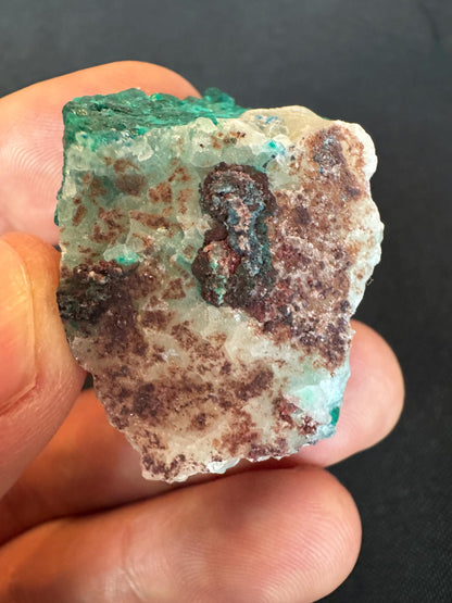 Emerald Green Dioptase on Quartz – Sparkling Collector Crystal Specimen (25 g)