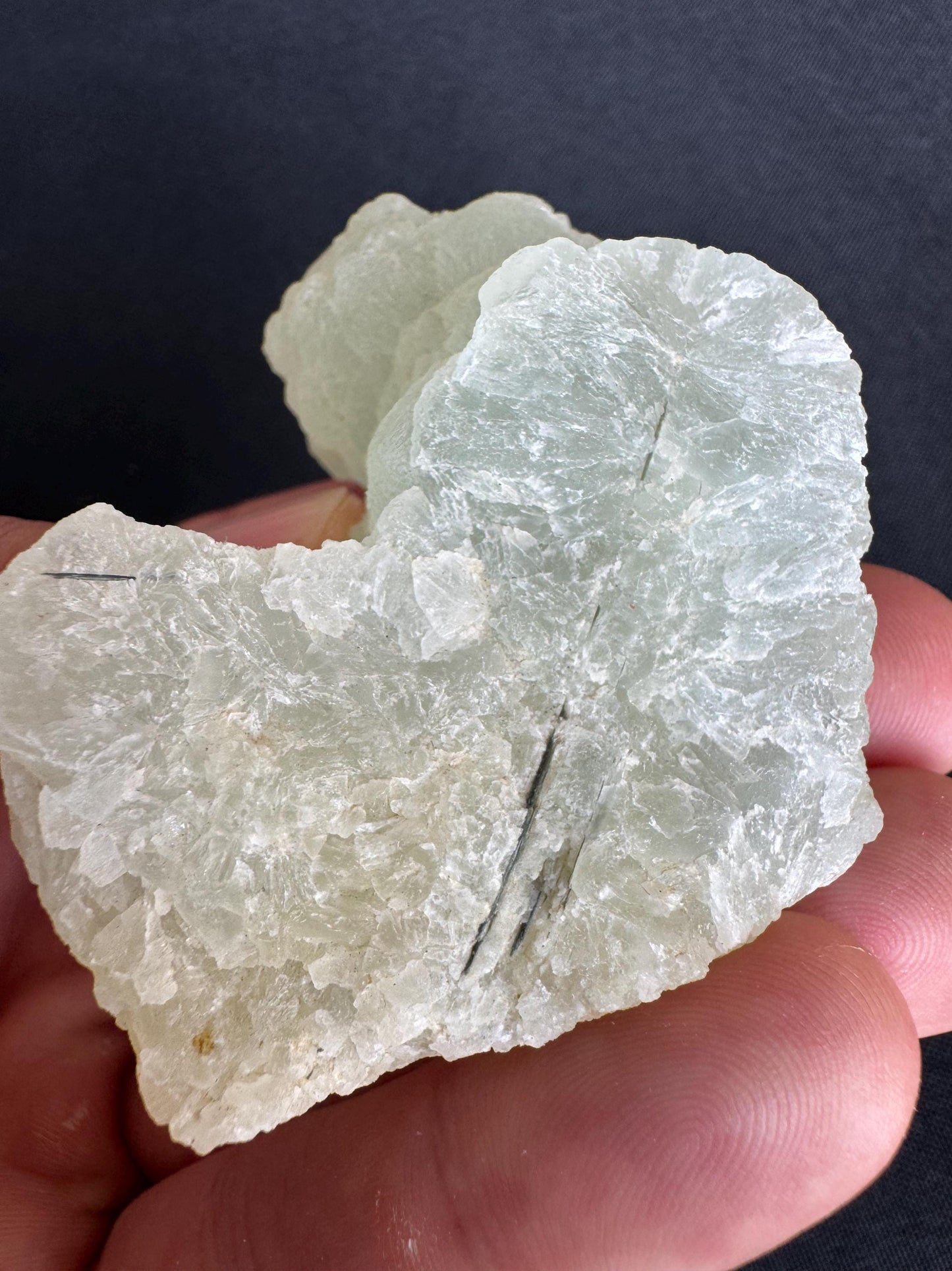 Natural Prehnite Stalactite – Light Green Mineral Specimen from Africa – 117g
