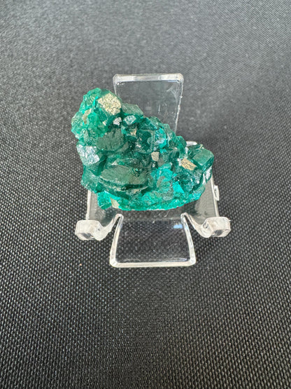 Dioptase on Quartz – Vivid Green Crystal on Clear Matrix – Rare Collector Mineral (14 g)