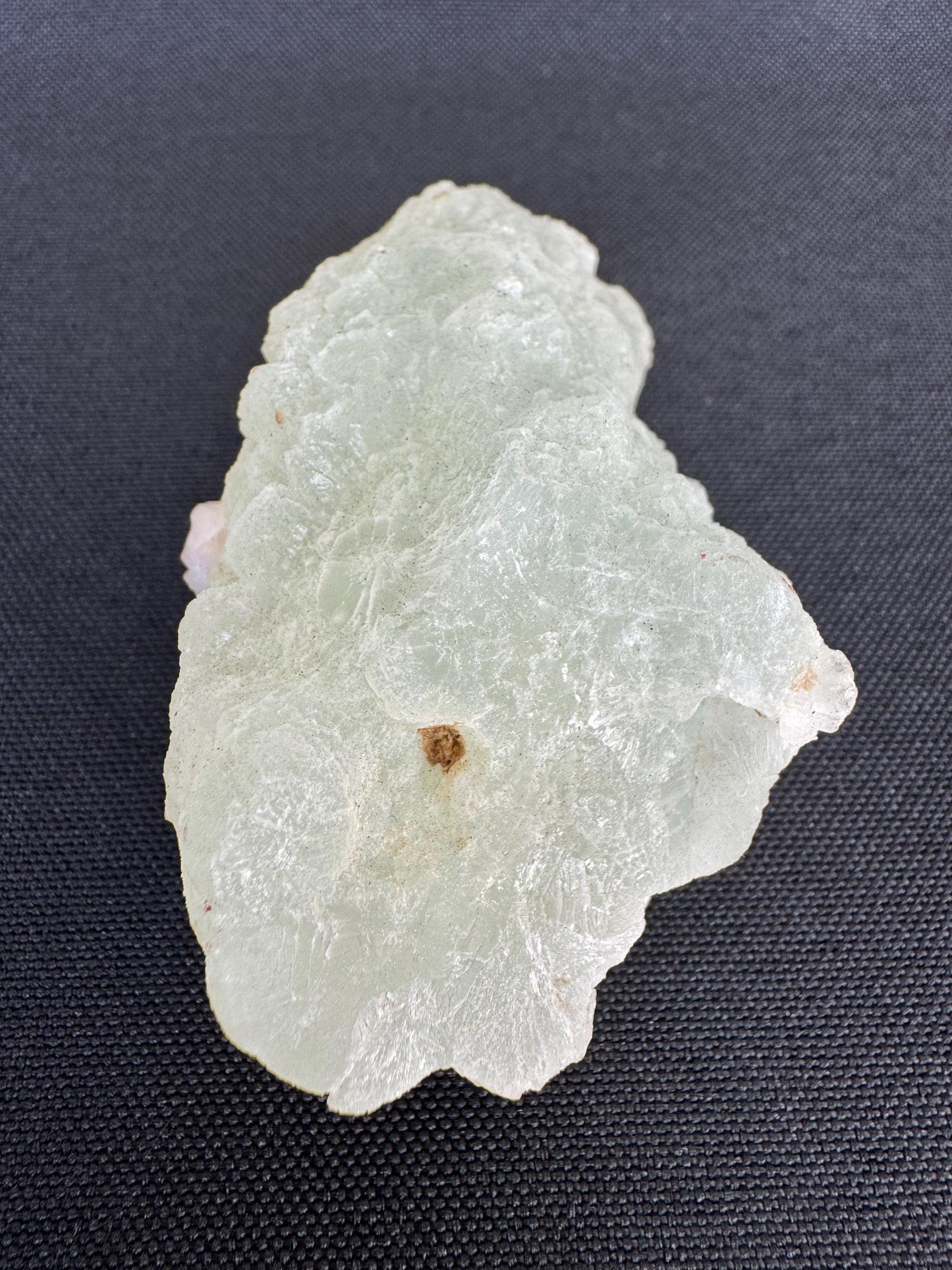 Prehnite with Calcite – Light Green Crystal from Mali – Rare Mineral Specimen (108 g)