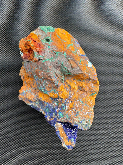 Azurite on Matrix – Deep Blue Mineral Specimen from Katanga, DR Congo – Collector’s Crystal