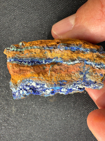 Azurite with Malachite Specimen: Congo Raw Blue Crystal Mineral - 48g
