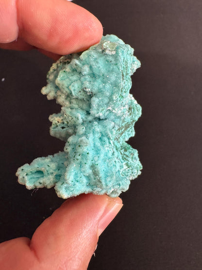 Chrysocolla Druzy Specimen Rare – Natural Blue Mineral from Congo – Collectible Crystal, Raw Mineral Stone