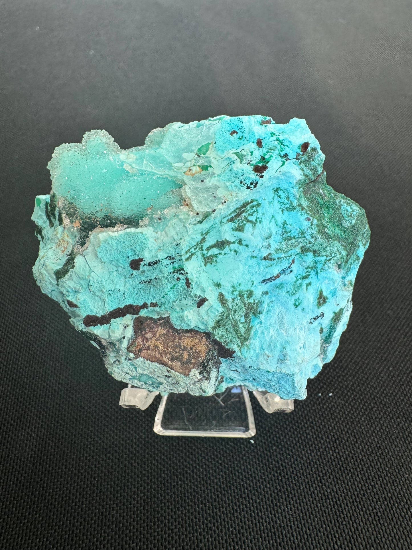 Natural Drusy Chrysocolla Crystal – Sparkling Blue-Green Specimen from Africa – 52g
